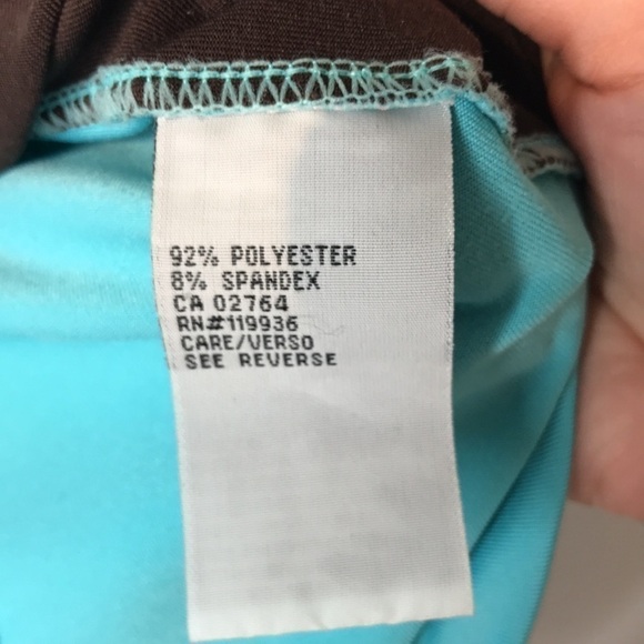 𝅺vuarnet sport half zip two tone shorts sleeve top - Picture 10 of 10